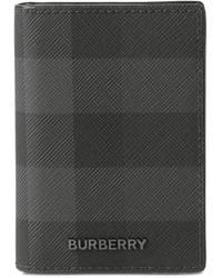 Burberry - Check-print Bifold Card Holder - Lyst