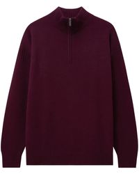 Pringle of Scotland - Zip Cashmere Jumper - Lyst