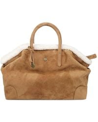 Ash - Jacqueline Shearling-Trim Tote Bag - Lyst