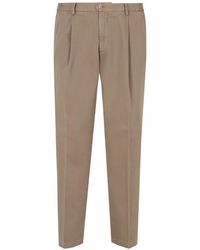Briglia 1949 - Pantalon Fuselé À Détails Plissés - Lyst