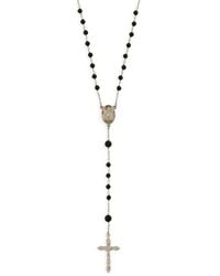 Dolce & Gabbana - Gemstone-Embellished Rosary Necklace - Lyst