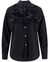 COMME DES GARÇONS PLAY - Ruffled-Detail Long-Sleeved Shirt - Lyst