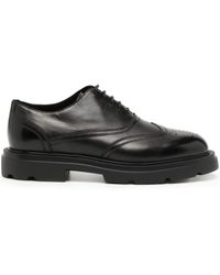Bally - Perforated Leather Oxford Shoes - Lyst
