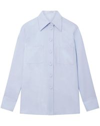 Stella McCartney - Pointed-collar Flannel Shirt - Lyst
