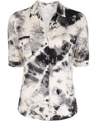Majestic Filatures - Tie Dye-print Short-sleeved Shirt - Lyst