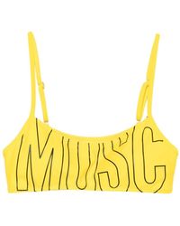 Moschino - Printed Bandeau Bikini Top - Lyst
