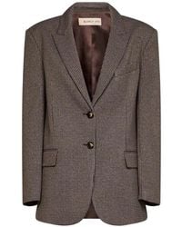 Blanca Vita - Houndstooth-Pattern Single-Breasted Blazer - Lyst