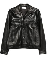 Ernest W. Baker - Multiple-Pockets Buttoned Leather Jacket - Lyst
