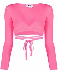 MSGM - Cropped Top - Lyst