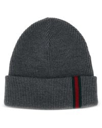Gucci - Beanie Mit Webstreifen - Lyst