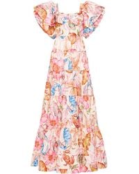 Rebecca Vallance - Vestido de fiesta Summer Seas con estampado floral - Lyst