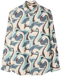 Paul Smith - Swan Patterned Shirt - Lyst