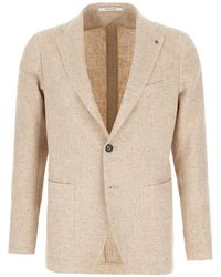 Tagliatore - Herringbone Single-Breasted Blazer - Lyst