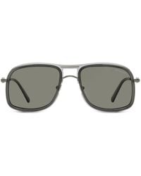 Moncler - 223 Back-Plate Navigator-Frame Sunglasses - Lyst