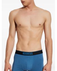 DIESEL - Monogram-Pattern Boxer Briefs - Lyst