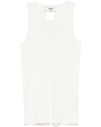 Fendi - Jersey Tank Top - Lyst