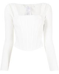 Dion Lee - Pointelle Corset Top - Lyst