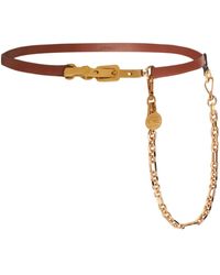 Etro - Pegaso-medallion Chain Leather Belt - Lyst