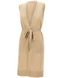 Kangra - Belted Lurex-Finish Cardi-Coat - Lyst