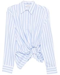 Sportmax - Striped Ring-Detail Blouse - Lyst