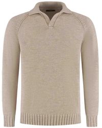 Zanone - Pullover Mit Raglanärmeln Und Poloshirtkragen - Lyst
