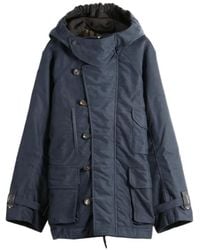 Ziggy Chen - Hooded Button-Up Coat - Lyst