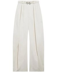 Sportmax - Belted Pleated Trousers - Lyst