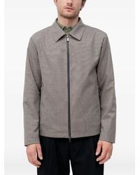 BOSS - Check-Pattern Jacket - Lyst