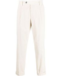 BOSS - Cropped Corduroy Trousers - Lyst