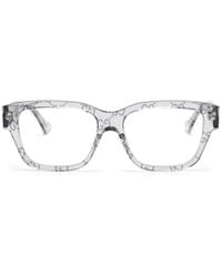 Gucci - Brille Mit Gg-Logo - Lyst