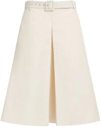 Marni - Belted Midi Skirt - Lyst