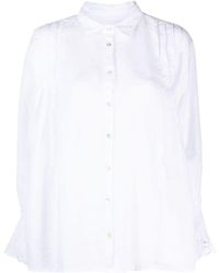120% Lino - Flared Blouse - Lyst