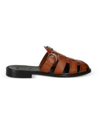 Roberto Cavalli - Logo-Appliqué Sandals - Lyst