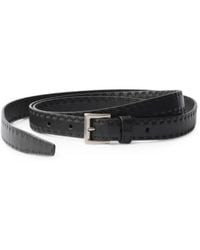 Prada - Antiqued-Leather Belt - Lyst