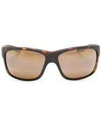 Maui Jim - Tortoiseshell Rectangle-Frame Sunglasses - Lyst
