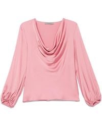 D.exterior - Satin Blouse - Lyst