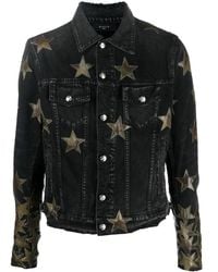 Amiri - Star-Patch Detail Denim Jacket - Lyst