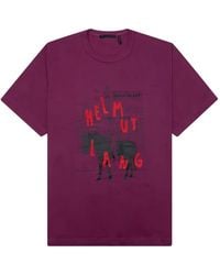 Helmut Lang - Scribble Logo T-Shirt - Lyst