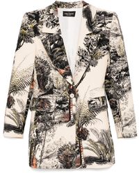 Isabel Sanchis - Landscape Print Long Blazer - Lyst