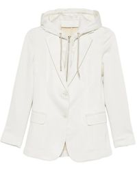 Eleventy - Hooded Blazer - Lyst