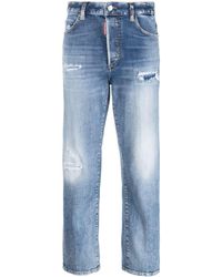 DSquared² - Gerade High-Rise-Jeans - Lyst