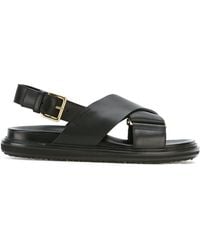 Marni Sandales "Fussbett" - Noir