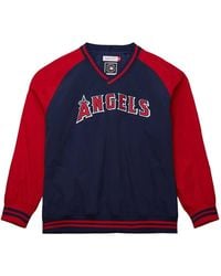 Mitchell & Ness - X Mlb Los Angeles Angels V-Neck Pullover - Lyst