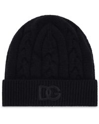 Dolce & Gabbana - Berretto A Coste Con Ricamo - Lyst