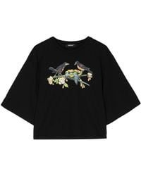 Undercover - Graphic-print Cropped T-shirt - Lyst