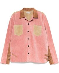 Bode - Bucked Multi Suede Work Shirt Jacket - Lyst