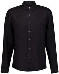 James Perse - Long-Sleeved Linen Shirt - Lyst