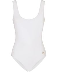 Dolce & Gabbana - Logo-Tag Scoop-Back Swimsuit - Lyst