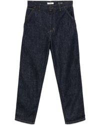 Carhartt - Indigo Washed Denim Straight-Leg Jeans - Lyst