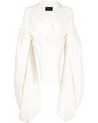 Simone Rocha - Belted Double-breasted Blazer - Lyst